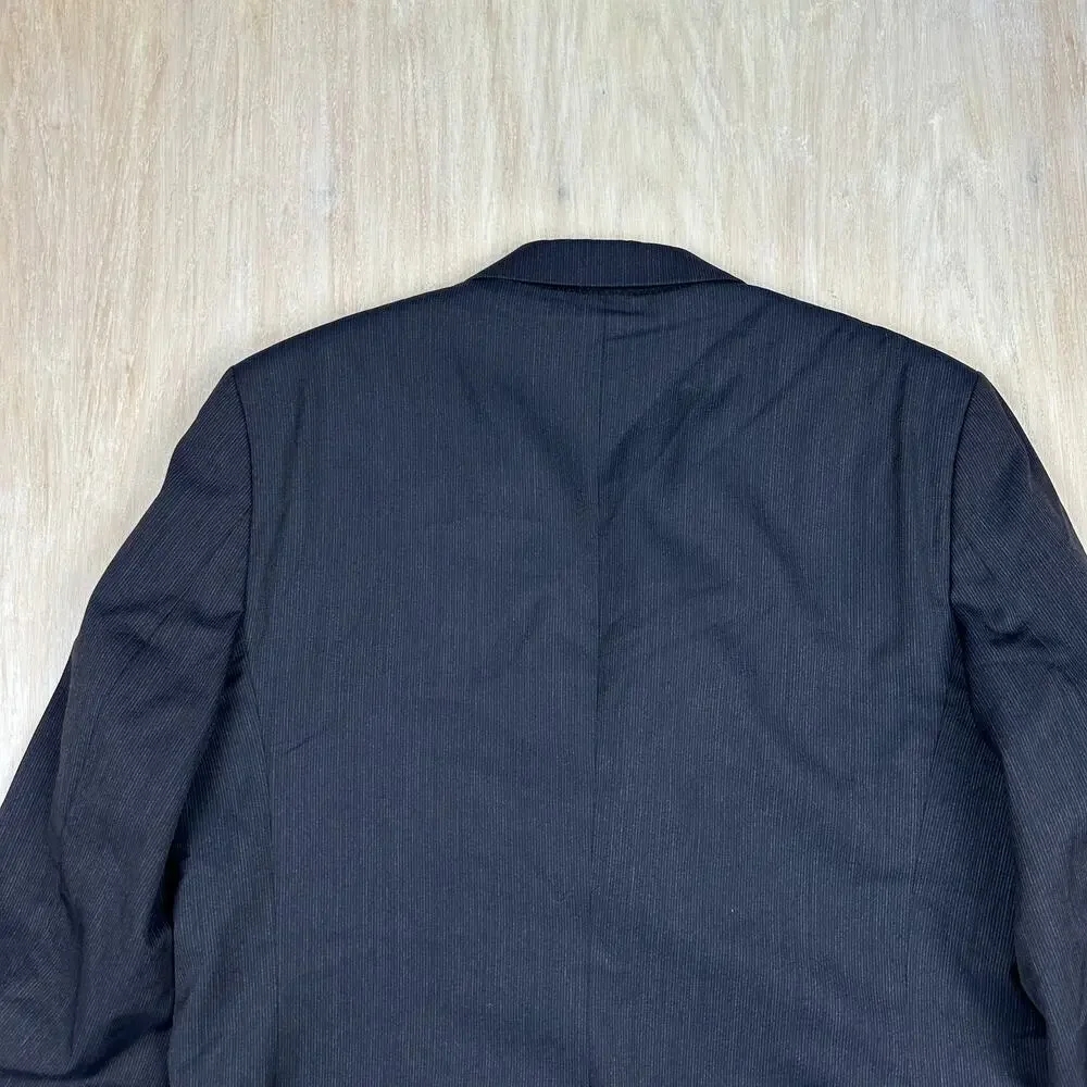 Banana Republic Classic Pinstripe Singe Breasted Notch Lapel Blazer Jacket 44R